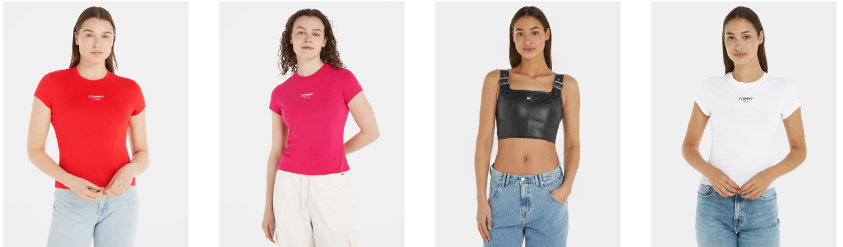 Dame-T-shirts og toppe fra Tommy Hilfiger: Dame-T-shirts og toppe fra Tommy Hilfiger: