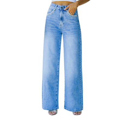 Dame-jeans med vide ben Modora.dk