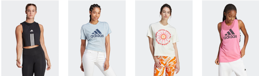 Dame-T-shirts og toppe fra Adidas: Dame-T-shirts og toppe fra Adidas: