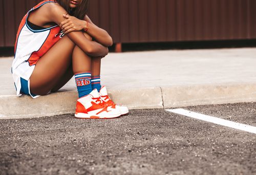 Dame-sneakers i læder 6